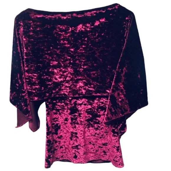 KARLA KAY STEEN Elegant and Luxurious VELVET-LIKE Blouse Size MEDIUM - Picture 2 of 11